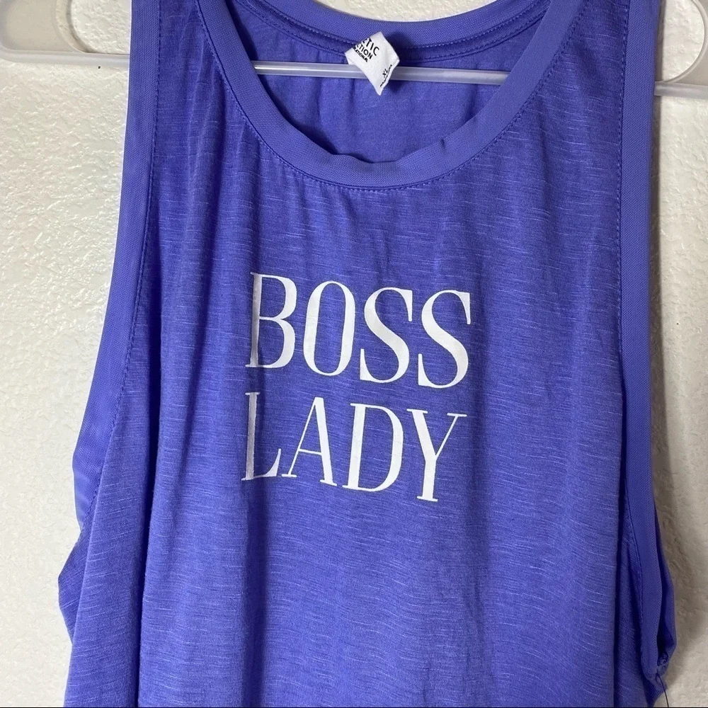 Athletic Collection "Boss Lady" PurpleTank Top Size: XL - Picture 5 of 6